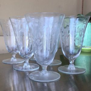 Authentic 1950s Vintage Glassware Set